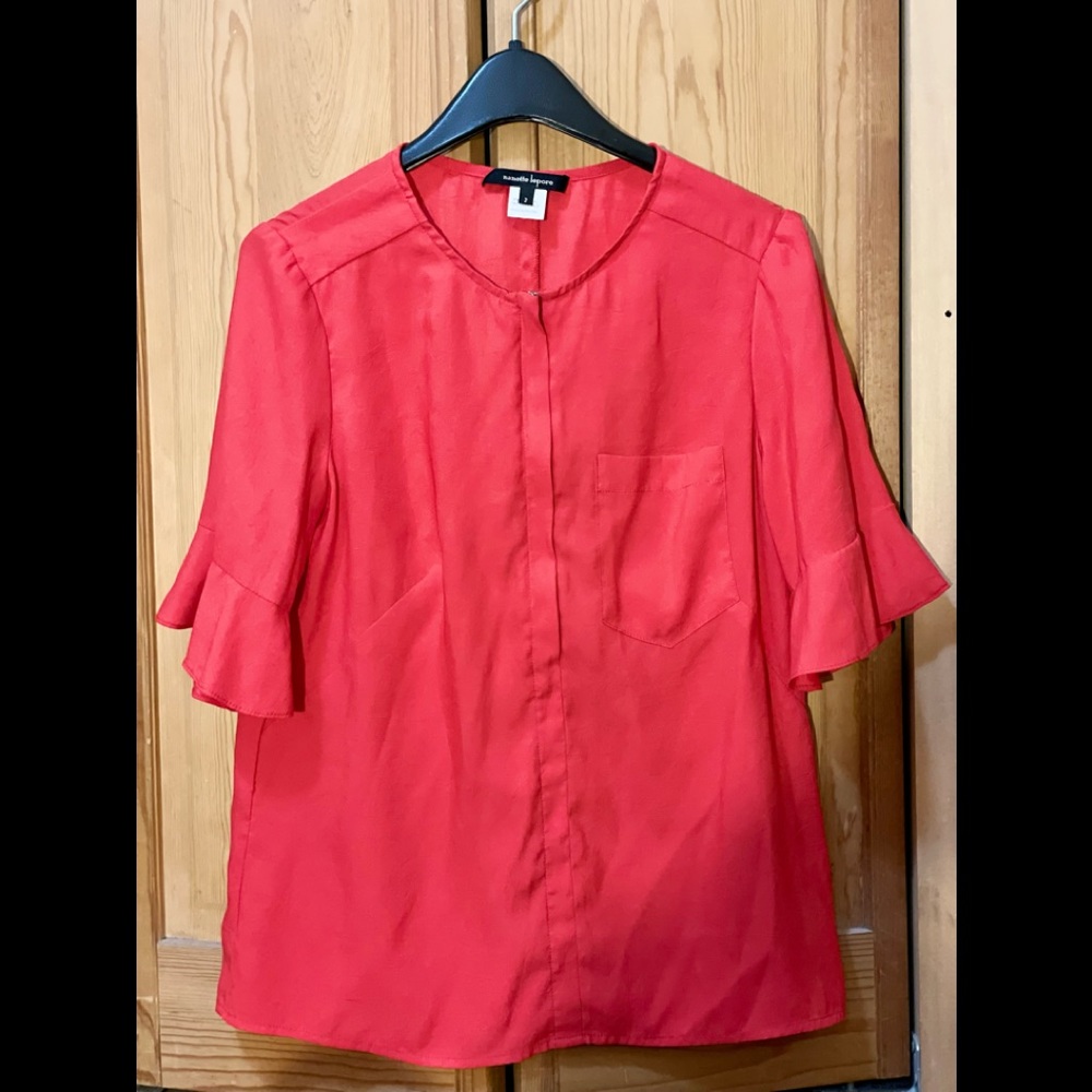 Nanette Lepore red blouse